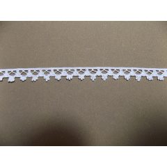 Pamut szélcsipke, fehér 1,5 cm sz.