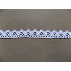 Pamut szélcsipke, fehér 2 cm sz.