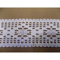Pamut köztes csipke, fehér 6 cm sz./k5/
