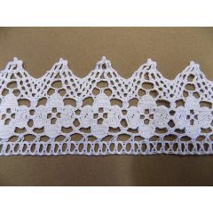 Pamut szélcsipke fehér 7 cm sz.