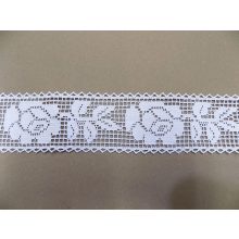 Pamut köztes csipke, fehér 6 cm sz.