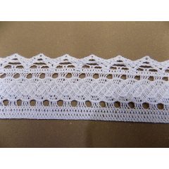 Pamut szélcsipke fehér 5 cm sz.