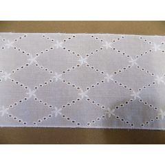 Pamut madeira csipke, fehér 10cm