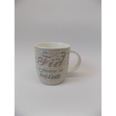   Kerámia bögre pasztell mintával   Ø9cm+fül,  m:9cm   /k2/+