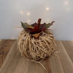 Bozontos, raffia tököcske ∅:13 x15cm