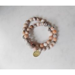 Karkötő szett, ásványékszer (2 részes)