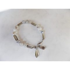 Füstkvarc karkötő, ásványékszer