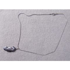 Nyaklánc hematit vizicskóval 45cm