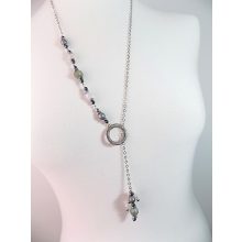 Egyensúly nyaklánc ásványgyöngyökkel 