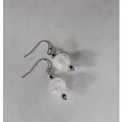 Hegyikristály fülbevaló, ásványékszer