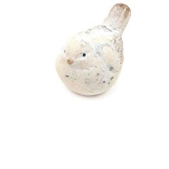 Kőhatású kismadár figura, natur  5,5x6 cm 