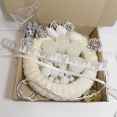 Adventi koszorú DIY box (fehér)