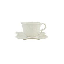 Porcelán pillangós csésze+alj   /k8/+