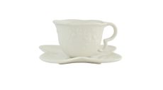Porcelán pillangós csésze+alj   (k8)  *
