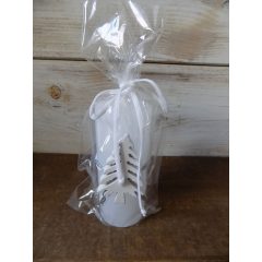 Díszített gyertya  Ø:5x12cm 