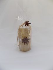 Díszített gyertya Ø:5x8cm