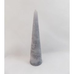 Rusztikus, kúp alakú gyertya (1db) 20x5cm