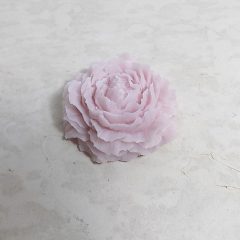   Rózsaszín paeonia gyertya, anyáknapi csomagolásban ∅:8x3,5cm 