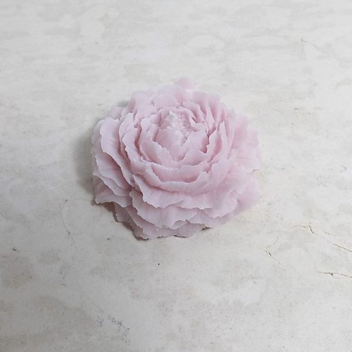 Rózsaszín paeonia gyertya, anyáknapi csomagolásban ∅:8x3,5cm 