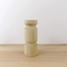 Rusztikus fa gyertyatartó 6,5x16 cm