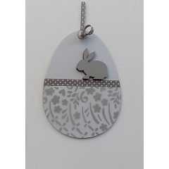 Fa tojás falidísz, ajtódísz  15,5x11,5cm  /k1/