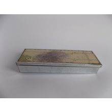 Bádog  doboz , levendulás 24,5x8x4cm  /k1/+