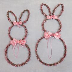   Húsvéti nyuszi ajtódísz, falidísz kicsi, vagy nagy {2 méret} ∅:2x50, ∅:27x55