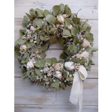 Eukaliptusz ajtó/falidísz természetes Ø:45 