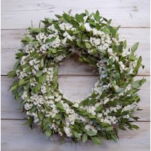 Eukaliptusz koszorú sóvirággal  ∅:44 cm