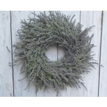 Nagyméretű koszorú, angol levendulából. ∅:45-50cm