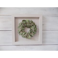 Képkeret eukaliptusz koszorúval 32x32