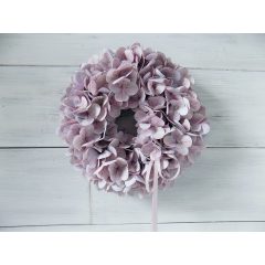 Selyemvirág, hortenzia koszorú ∅:28cm