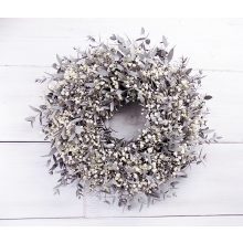 "Shabby chic" ajtódísz/falidísz természetes ∅:35-40cm
