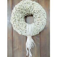 Sóvirág koszorú, természetes. ∅:33cm