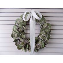 Eukaliptusz koszorú, természetes. ∅:22cm