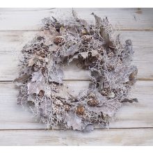 Variálható, 2 évszak ajtódísz ősz/tél ∅:38cm
