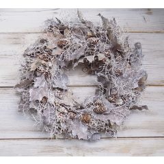 Variálható, 2 évszak ajtódísz ősz/tél ∅:38cm