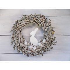 Barkakoszorú nyuszival, tojással ∅:36cm