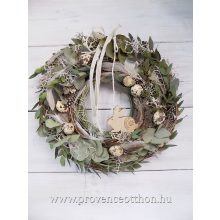 Húsvéti ajtódísz, eukaliptusszal ∅:35cm