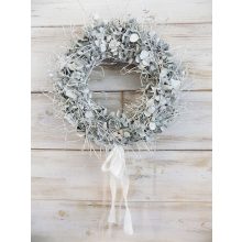 "Shabby chic" ajtódísz/falidísz eukaliptusz ∅:30-40cm