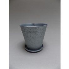 Cink kaspó alátéttel dugóval 12,5x11,5  (k1)+