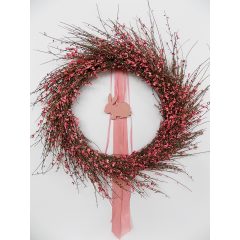 Tavaszi koszorú, ajtódísz, természetes ∅:35-43cm