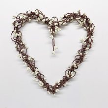 Bogyós szív dobozban 22x22cm 