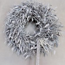 "Shabby chic" ajtódísz/falidísz eukaliptusz ∅:45cm