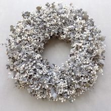 "Shabby chic" koszorú,  természetes ∅:40cm 