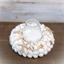 Kagylókoszorú mécsessel. ∅:22cm