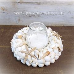 Kagylókoszorú mécsessel. ∅:22cm