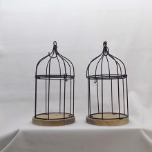 Kalitka fekete, fém /fa (2db/csomag) Ø:12-13 x 25 