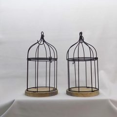 Kalitka fekete, fém /fa (2db/csomag) Ø:12-13 x 25 