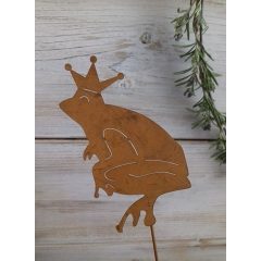 Betűzős fém dísz békakirály 11x6 /3/